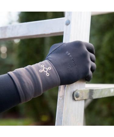 Tommie Copper Core Compression Infrared Full Finger Gloves - Non-Slip Touchscreen Compatible Warming Gloves for Stiffness, Small - Buy Online on GoSupps.com