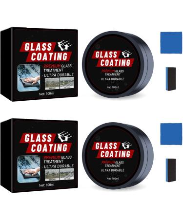 MIKAXIQI 3pcs Car Glass Oil Film Cleaner Car Glass Polishing Degreasers Oil Film Removers With Sponge And Cloth Car Glass Cleaning Cloth 2 Sets - Buy Online on GoSupps.com