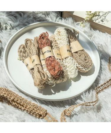Jute Ribbon Lace Craft Ribbon - 9 Rolls, 18 Meters - Ideal for Crafts, Gifts, Parties, Holidays & Rustic Weddings - Multicolor - Buy Online on GoSupps.com