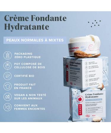 AKANE - Face Cream - Moisturizing Melting Cream enriched with hyaluronic acid - Certified organic cream - 50ml (New 2021) - Buy Online on GoSupps.com