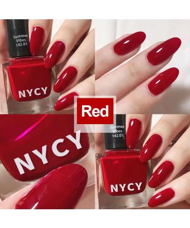 Buy COSMOO 13ml Red Quick Dry Nail Polish - Vegan Chip-Resistant Long-Lasting Nail Lacquer for Stunning Nail Art | Free International Shipping - Buy Online on GoSupps.com