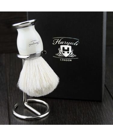 White Badger Hair& Metal Colour Mixed Stainless Steel Brush Stand.