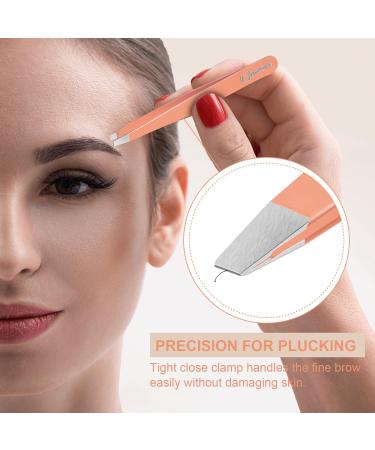 Upmore 4x Colored Stainless Steel Tweezers Set - Eyebrow Tweezers & Scissors for Precision Grooming - Buy Online on GoSupps.com