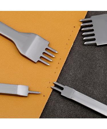 6 Prong Leather Stitching Punch & Hole Punch Tool for DIY Leather Craft (4mm) - Silver - Buy Online on GoSupps.com