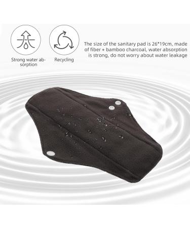 Washable Women's Bandage Pads - Reusable Menstrual Mats & Cloth Sanitary Pads - Portable Bamboo Carbon Fabric - Buy Online on GoSupps.com