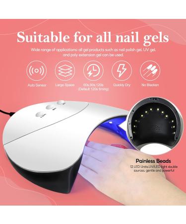 COSCELIA UV Nail Polish Gel Set 10PC Geln gel Starter Kit with 36W UV+LED Lamp Nail Cutter & DIY Nail Art Perfect for At-Home Gel Nails - Buy Online on GoSupps.com