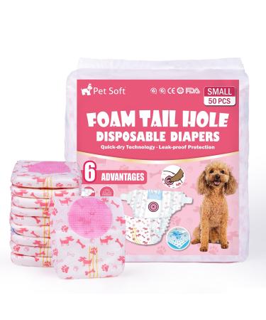 PET soft dog diapers for bitches 50 pieces of disposable diapers for dogs & cats high-suction cat diapers.