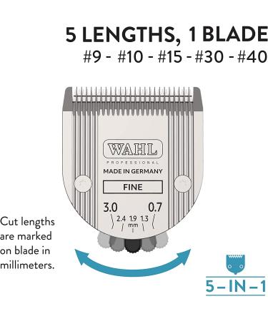 Wahl Professional Animal 5-in-1 Adjustable Fine Blade for Arco, Bravura, Chromado, Creativa, Figura, and Motion Clippers (#2179-301) - Ideal for Dogs and Horses - Buy Online on GoSupps.com