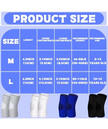 Lenwen 4 Pairs Kids Elbow Brace - Compression Arm Sleeves for Boys & Girls | Elbow Protectors for Basketball Volleyball Tennis Cycling | Youth Sports Gear (L - Buy Online on GoSupps.com