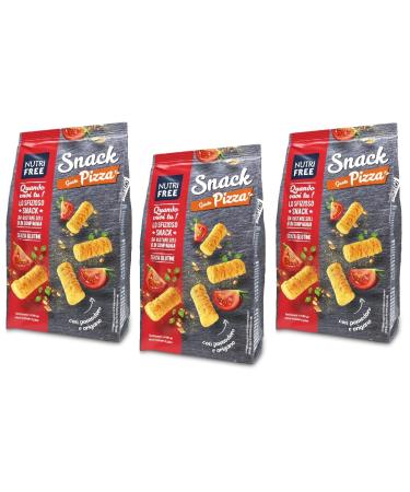 Italian Gourmet E.R. Nutrifree Gluten Free Snacks with Pizza Taste Bread Substitute Lactose Free and Egg Free 100g + Italian Gourmet Polpa di Pomodoro Box 400g