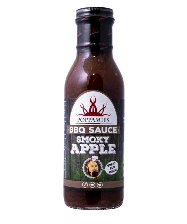 Poppamies BBQ Sauce Smoky Apple - Made from Smoked chili fresh apples - Spiciness 2/10-410g - Buy Online on GoSupps.com