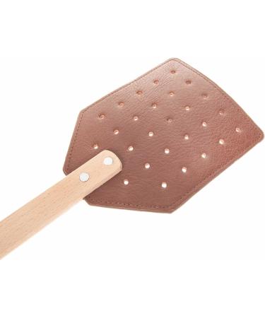 SIDCO Fly Swatter 10-Pack - Eco Leather Strap & Wooden Handle XXL Fly Killer for Effective Pest Control - Buy Online on GoSupps.com