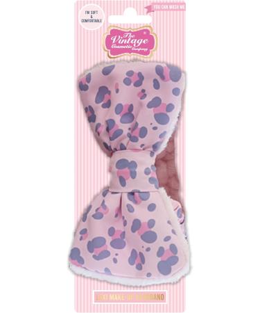 Lexi Make-Up Headband Pink Leopard Extra Soft Vintage Cosmetics - Buy Online on GoSupps.com