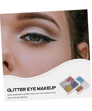 Gogogmee 2pcs Glitter Eye Makeup Sparkle Eyeshadow Eye Shadow Makeup Eyeshadow Palette Makeup Eyeshadow Plate - Buy Online on GoSupps.com