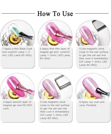 Color Changing Gel Nail Polish Glitter Nail Polish Cat Eye Gel Nail Polish Chameleon Soak Off UV LED Thermal Temperature Nail Art Manicure Glow In Dark Effect Nail Varnish Color: Z03 - Buy Online on GoSupps.com