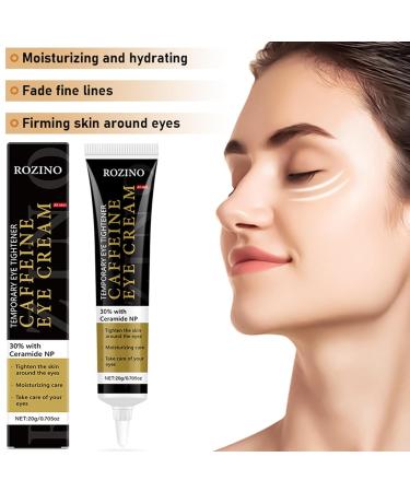 Caffeine Eye Cream for Dark Circles & Puffiness Hydrating Under Eye Treatment with Ceramides Coconut Oil Fights Fine Lines Lightweight Formula (0.7OZ) 0.7 Ounce (Pack of 1) - Buy Online on GoSupps.com