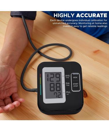 Upper Arm Blood Pressure Monitor - LoviaCare Digital Machine for Home Use - Adjustable Cuff - Large LCD Display - 240 Readings Storage - Buy Online on GoSupps.com