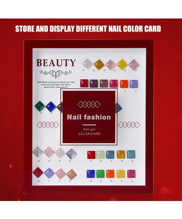 Nail Polish Display Book Nail Color Chart Plastic for Home for Nail Salon - Buy Online on GoSupps.com