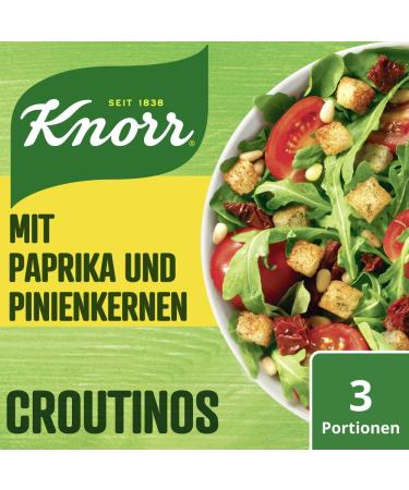 Buy Knorr Salad Dressing Croutinos with Peppers & Pine Nuts - 25g Pack | International Shipping Available - Buy Online on GoSupps.com
