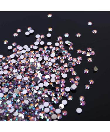 5000pcs Pink Flat Back Gems Round Crystal Rhinestones For DIY Crafts Nail Art Clothes Shoes Bags Phones Round Crystal Rhinestones - Buy Online on GoSupps.com
