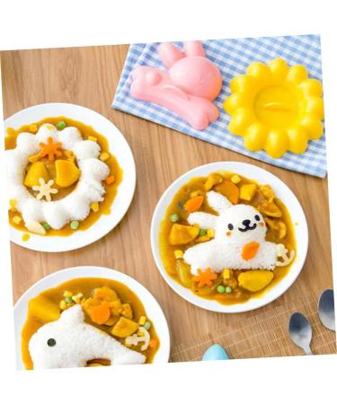 Alipis 16 Pcs Rice Ball Mold Baby Food Supplement Mold Bento Rice Ball Maker for Home Embossed Child 15X4CMx2pcs Assorted Colorx2pcs - Buy Online on GoSupps.com