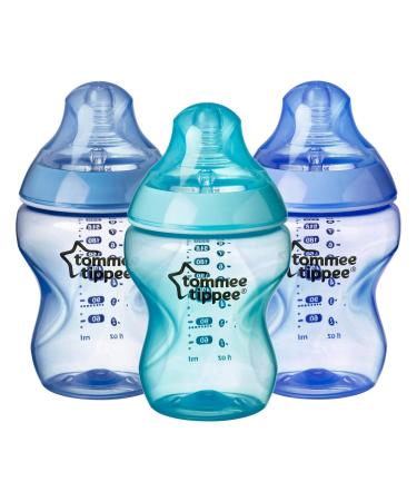 Tommee Tippee Closer To Nature Baby Bottles Slow Flow Breast-Like Nipple  With Anti-Colic Valve (9oz, 4 Count)