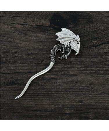 Viking Celtic Dragon Hair Stick Slide - Long Hairpin Clip for Irish Hair Accessories - Buy Online on GoSupps.com