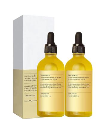 Veganic Hair Oil Set Natural Rosemary Oil for Hair Growth Ideal for Thin and Brittle Hair Nourishes and Strengthens Enhances Thickness and Strength Yellow
