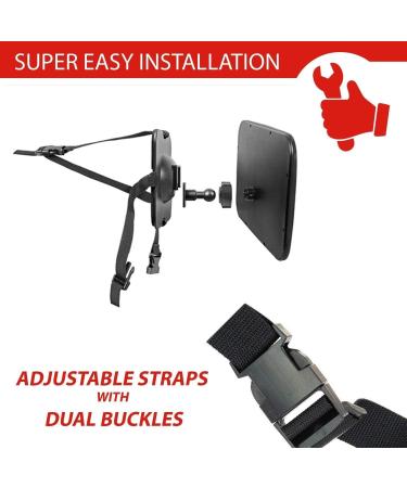 Detachable Backseat Baby Car Mirror - Wide Angle View for Infant Safety | Adjustable & Shatterproof - Buy Online on GoSupps.com