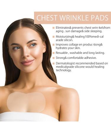 5Chest wrinkle pads Anti Wrinkle Silicone Chest Patches Anti Aging Pad For Crepe Erase & Wrinkles Reusable silicone pads against breast wrinkles Overnight Wrinkle Remover Treatment while Sleeping - Buy Online on GoSupps.com