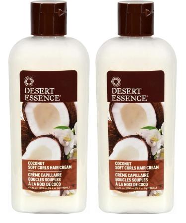Desert Essence - Coconut Soft Curls Hair Cream 190ml - Pack of 2 - Fast Shipping in France - Price Per Pack