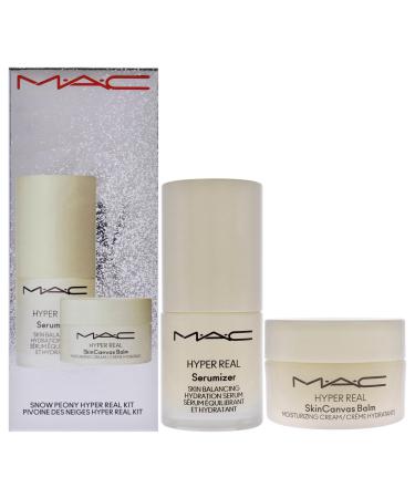 Bizzare Blizzard Snow Peony Hyper Real Kit by MAC for Women - 2 Pc 0.5oz Hyper Real Serum 0.5oz Hyper Real Cream