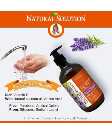 Natural Solution Bath & Body Gift Set - Relaxing Lavender Oil Body Wash Hand Soap Charcoal Soap & Bath Salt - Ideal Birthday & Christmas Personal Care Gifts (4 in 1 - Buy Online on GoSupps.com