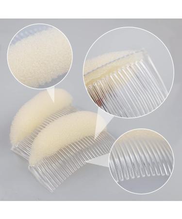 2 Pcs Bump It Up Volume Hair Base Hair Comb for Long Thin Hair Bump Fluffy Hair Bun Maker Tool Hair Styling Accessories for Women Lady Girl (White) - Buy Online on GoSupps.com