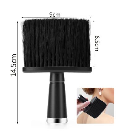 Professional Hairdresser Neck Brush Set - 2 Soft Fiber Bristles Brushes for Hair Cleanup | Essential Barber Tools - Buy Online on GoSupps.com