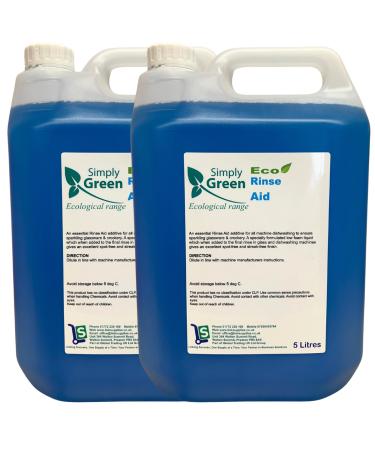 2 x 5 Litre Eco Dishwasher Rinse Aid