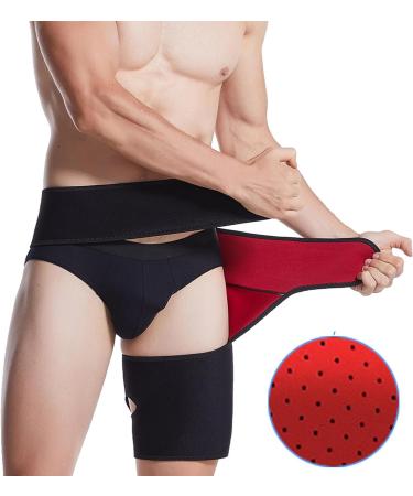 Milltrip Hip Brace & Thigh Compression Sleeve for Men & Women - Optimal Hip Groin Support to Reduce Stiffness & Soreness - Buy Online on GoSupps.com