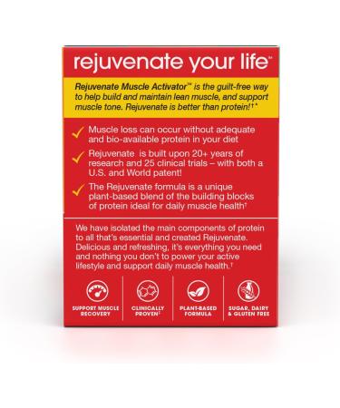 Rejuvenate Muscle Activator Drink Mix Sticks Single Serving Protein Powder Packets to Go - Raspberry Burst 30 Count - Buy Online on GoSupps.com