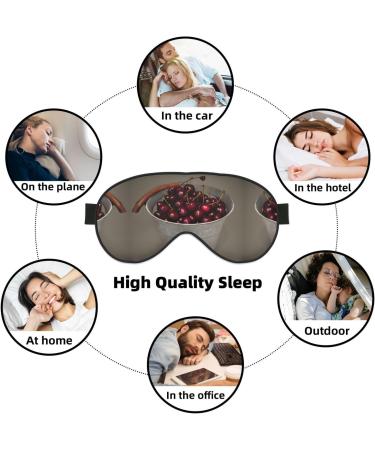 SSIMOO Black Cherry Sleep Mask - Adjustable Breathable & Fashionable Eye Mask for Ultimate Comfort | International Shipping - Buy Online on GoSupps.com