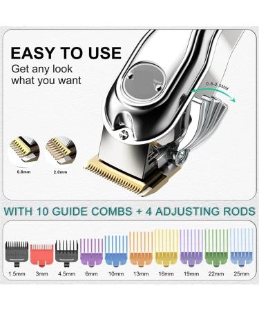 Professional Hair Trimmer & Clippers for Men - Rechargeable Grooming Kit with Hairdressing Cloak - Buy Online on GoSupps.com