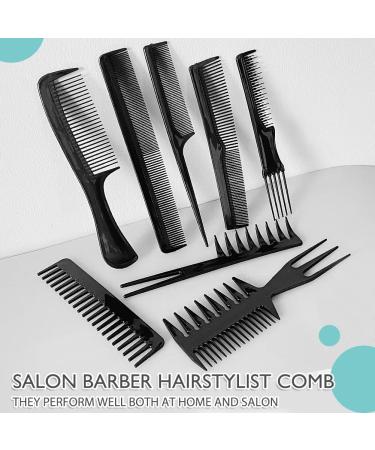 8-Piece Professional Hair Combs Set | Fine Wide Tooth, Anti-Static, Heat Resistant | for Women, Men, Salon & Home Styling - Buy Online on GoSupps.com