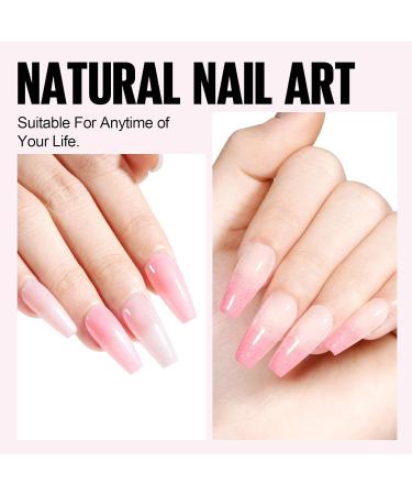 TOMICCA Nude Pink White Shimmer Gel Nail Polish Set - 4x8ML A116020 | Soak Off UV Kit for Home Manicure - Gift for Women Girls - Buy Online on GoSupps.com