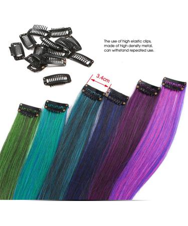 Color Long Straight Synthetic Hair Extensions - Wavy Pure Clip In Fashion Wig 20 | Shop Now! - Buy Online on GoSupps.com