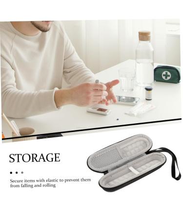 Clispeed EVA Storage Pocket Case for Oximeter & Blood Sugar Devices | Portable Diabetic Bag for Glucose Measurement - Buy Online on GoSupps.com