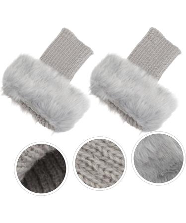 Buy Besportble 2 Pair Fur Boot Covers for Women | Warm Ankle Boot Cuffs & Leg Gums for Winter - Buy Online on GoSupps.com