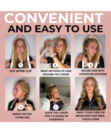 Lily England Heatless Curlers Gift Set - Christmas Stocking Fillers for Women, Teen Girls - Heatless Curls for Long Hair - 6 Piece Set - Buy Online on GoSupps.com