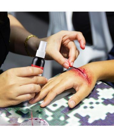 Washable Artificial Blood Sprayer 60ml Party Accessory Halloween Makeup Stage Blood for Halloween Stage Show Cosplay - Buy Online on GoSupps.com