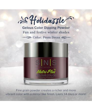 SNS Nail Dip Powder - Gelous Color Dipping Powder for Prom Dress (Wine Purple Brown/Maroon Cream) | Long-Lasting 14 Days Low-Odor No UV Lamp - 1oz - Buy Online on GoSupps.com