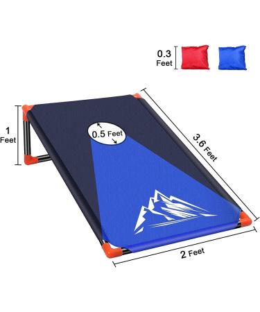 Cornhole Toss Game Set - Portable Outdoor 2-in-1 Camping Game with 8 Bean Bags & Carrying Bag for Kids - Backyard, Lawn, Beach Fun by NZQXJXZ - Buy Online on GoSupps.com