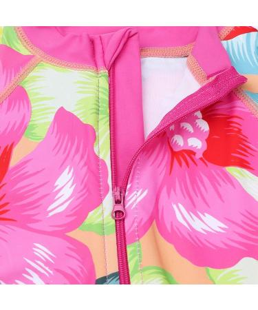 HUAANIUE Baby Girls Short Sleeve One Piece Swimsuit | UPF 50+ Sun Protection - Buy Online on GoSupps.com